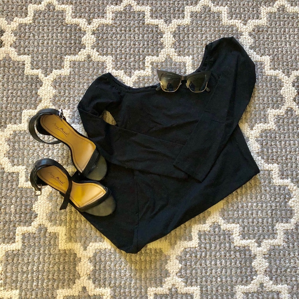 Nasty Gal Black Off-the-shoulder Mini Dress